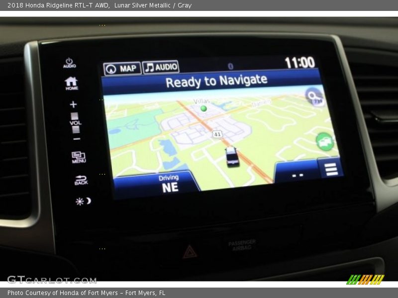 Lunar Silver Metallic / Gray 2018 Honda Ridgeline RTL-T AWD