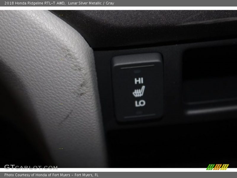 Lunar Silver Metallic / Gray 2018 Honda Ridgeline RTL-T AWD