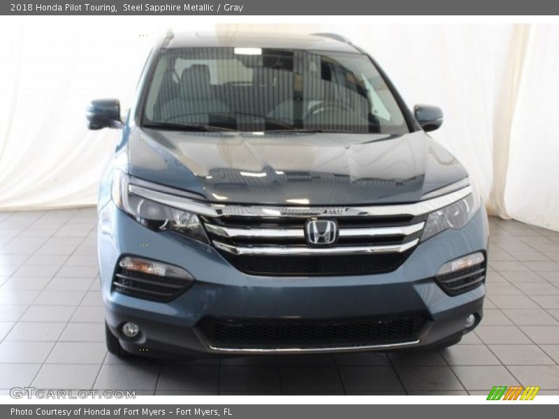 Steel Sapphire Metallic / Gray 2018 Honda Pilot Touring