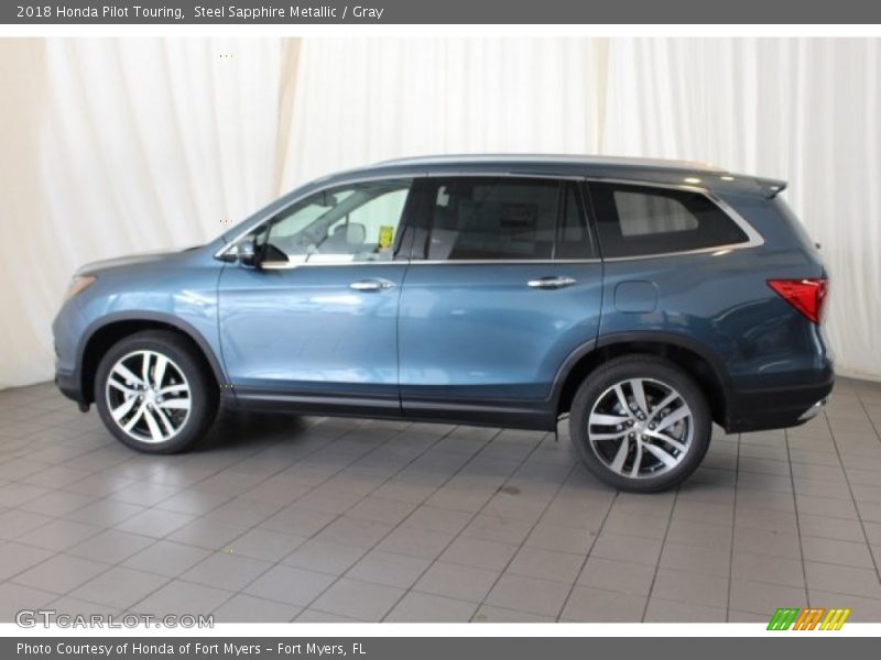 Steel Sapphire Metallic / Gray 2018 Honda Pilot Touring