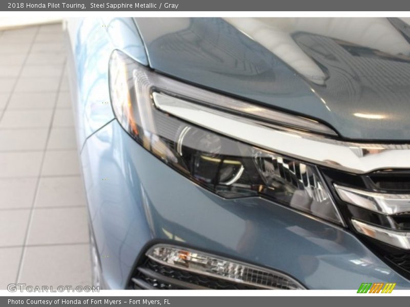 Steel Sapphire Metallic / Gray 2018 Honda Pilot Touring