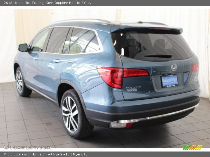 Steel Sapphire Metallic / Gray 2018 Honda Pilot Touring
