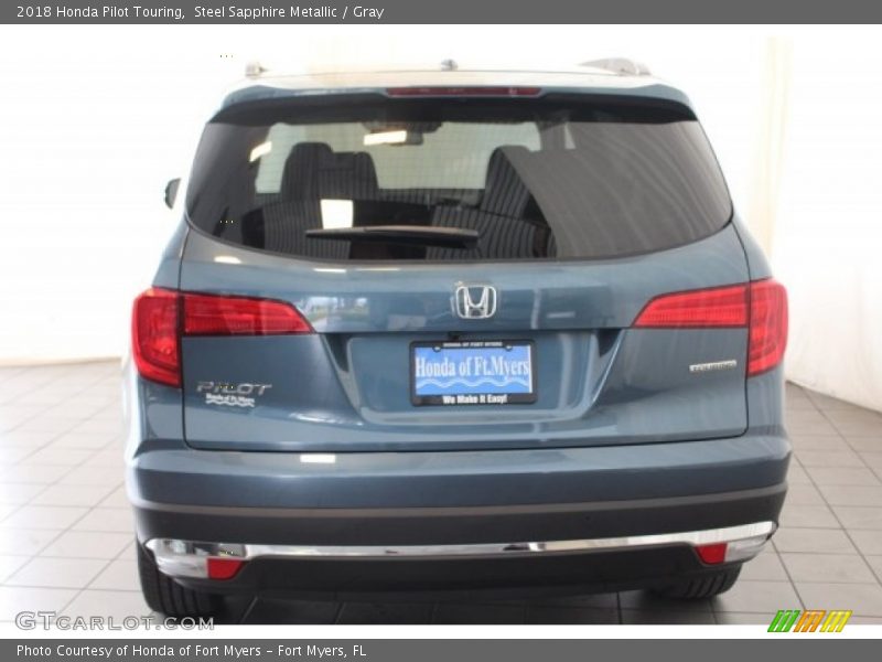 Steel Sapphire Metallic / Gray 2018 Honda Pilot Touring