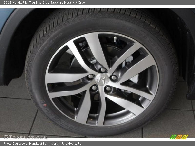 Steel Sapphire Metallic / Gray 2018 Honda Pilot Touring