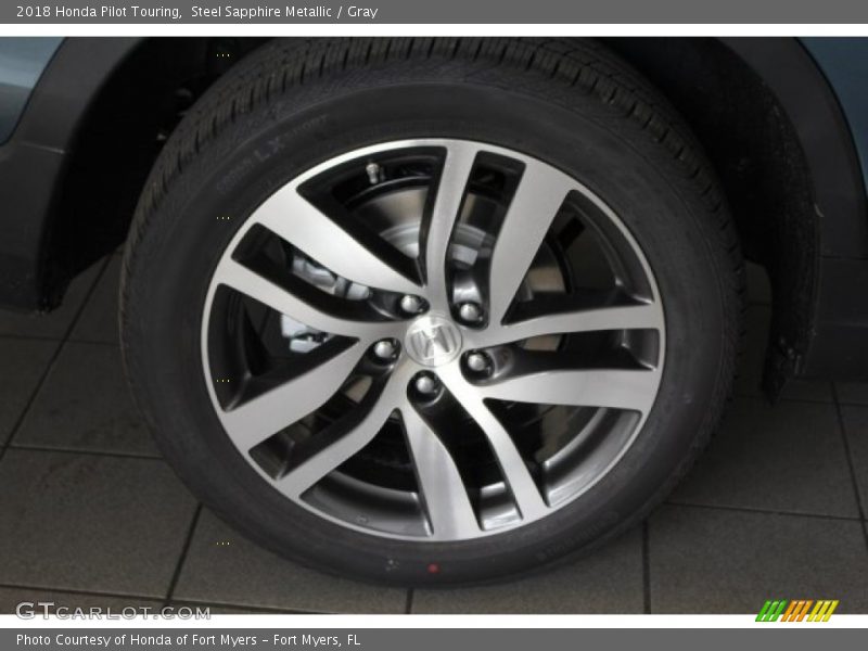 Steel Sapphire Metallic / Gray 2018 Honda Pilot Touring