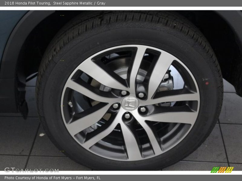Steel Sapphire Metallic / Gray 2018 Honda Pilot Touring