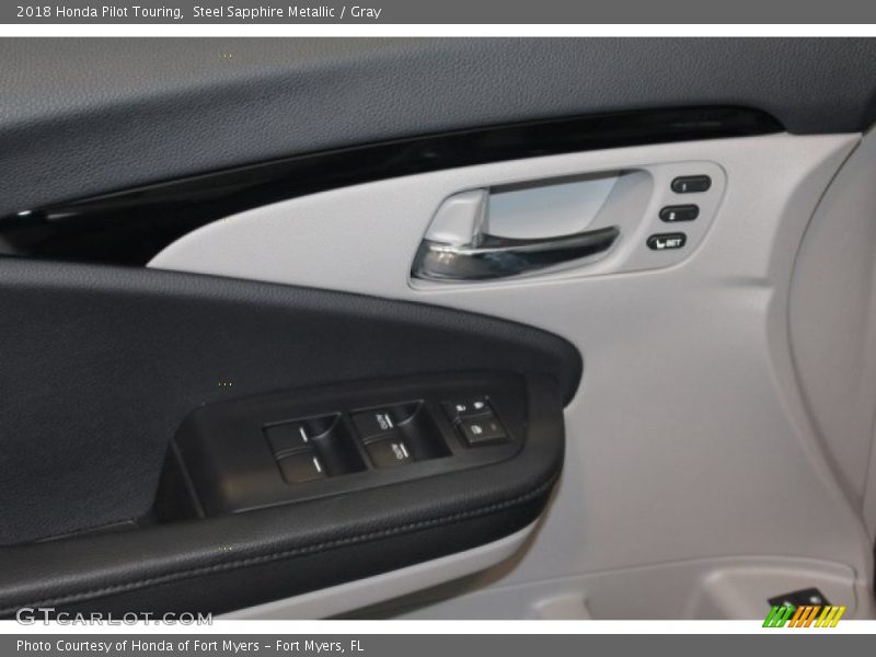 Steel Sapphire Metallic / Gray 2018 Honda Pilot Touring