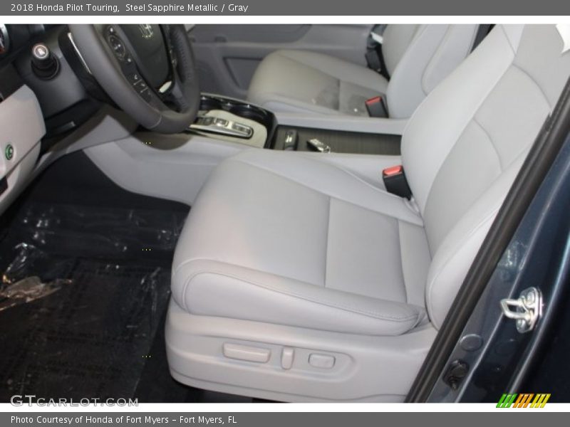 Steel Sapphire Metallic / Gray 2018 Honda Pilot Touring