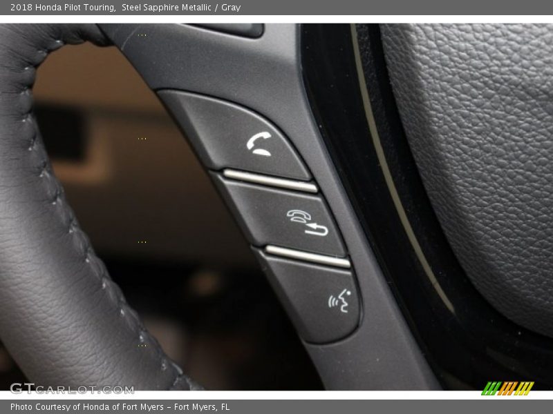 Steel Sapphire Metallic / Gray 2018 Honda Pilot Touring