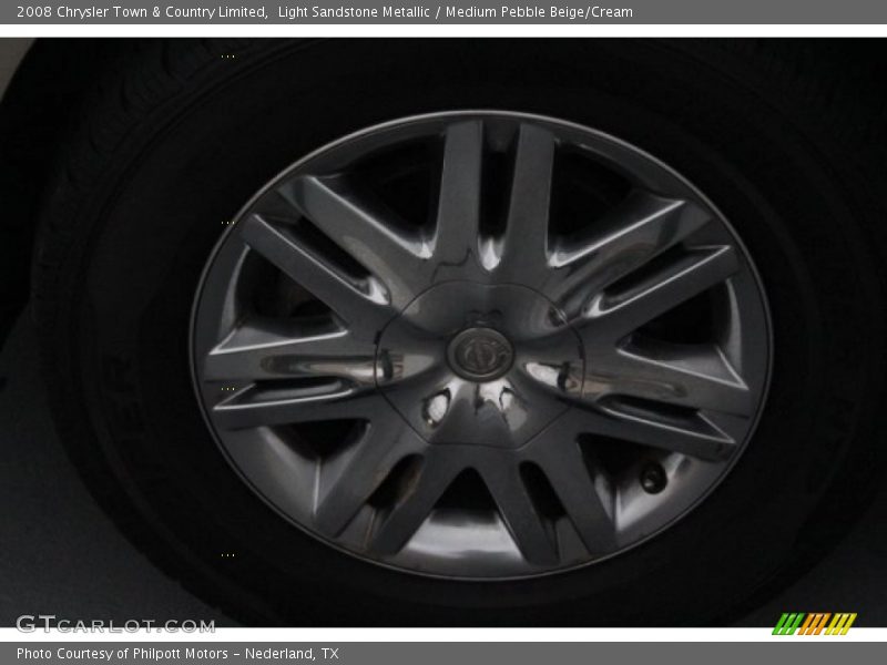 Light Sandstone Metallic / Medium Pebble Beige/Cream 2008 Chrysler Town & Country Limited