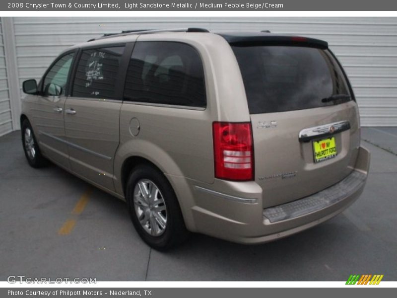 Light Sandstone Metallic / Medium Pebble Beige/Cream 2008 Chrysler Town & Country Limited