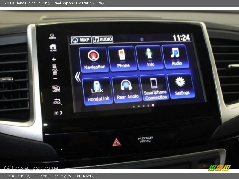 Steel Sapphire Metallic / Gray 2018 Honda Pilot Touring