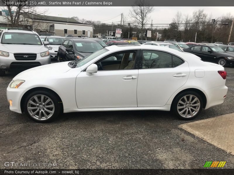 Starfire White Pearl / Cashmere Beige 2008 Lexus IS 250 AWD