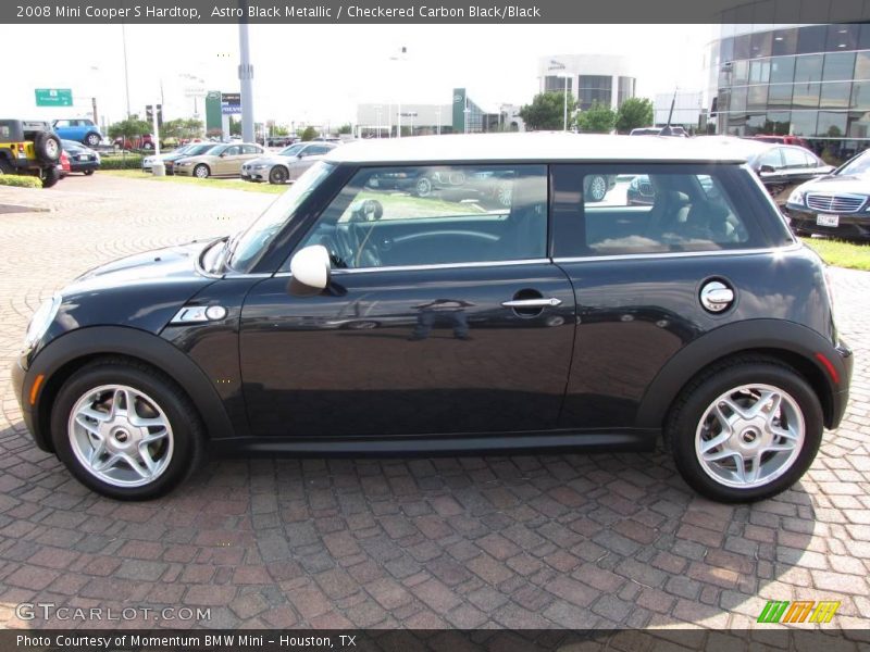 Astro Black Metallic / Checkered Carbon Black/Black 2008 Mini Cooper S Hardtop