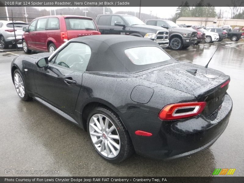 Nero Cinema Jet Black / Saddle 2018 Fiat 124 Spider Lusso Roadster