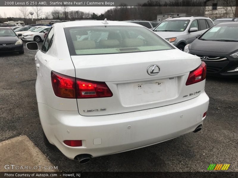 Starfire White Pearl / Cashmere Beige 2008 Lexus IS 250 AWD