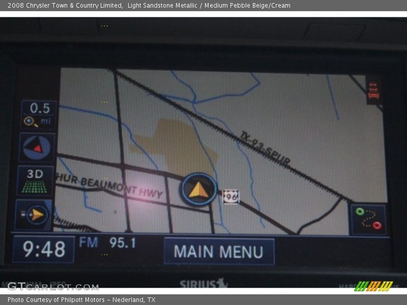 Light Sandstone Metallic / Medium Pebble Beige/Cream 2008 Chrysler Town & Country Limited