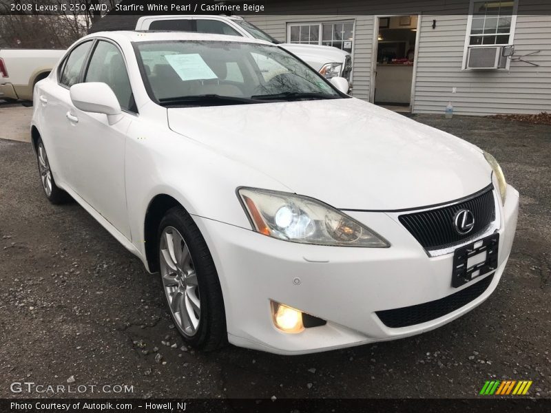 Starfire White Pearl / Cashmere Beige 2008 Lexus IS 250 AWD