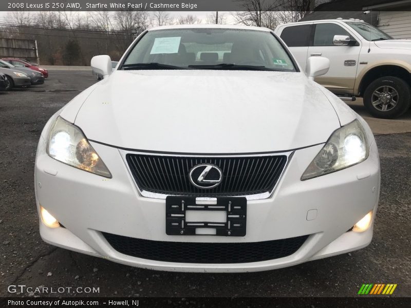 Starfire White Pearl / Cashmere Beige 2008 Lexus IS 250 AWD