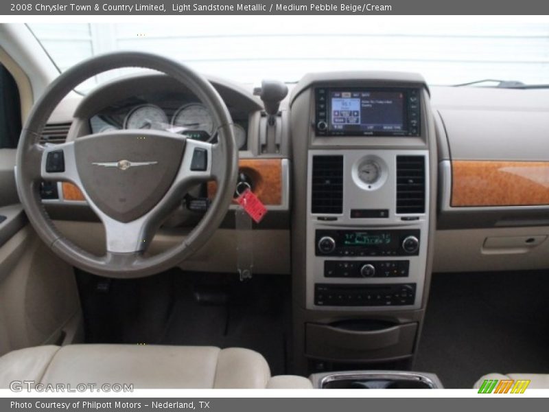 Light Sandstone Metallic / Medium Pebble Beige/Cream 2008 Chrysler Town & Country Limited