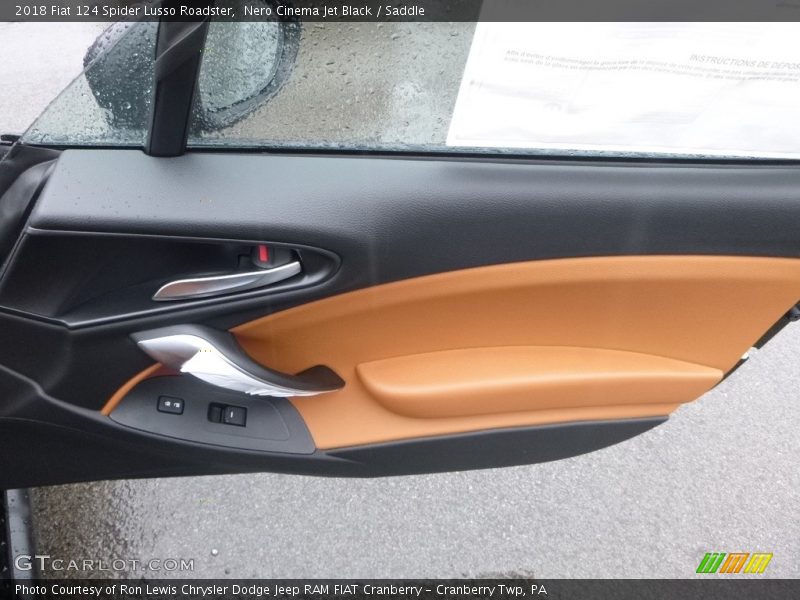 Nero Cinema Jet Black / Saddle 2018 Fiat 124 Spider Lusso Roadster