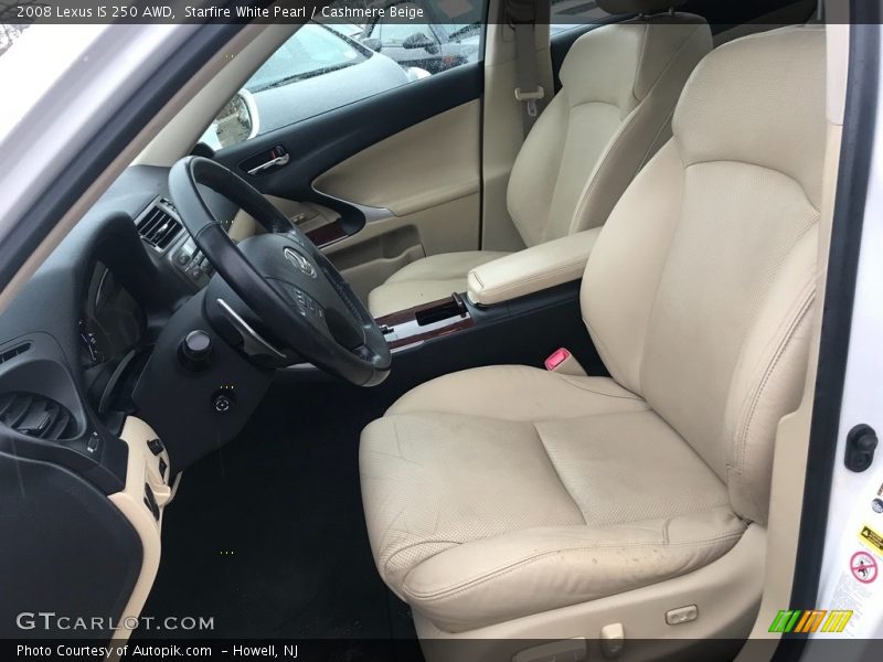 Starfire White Pearl / Cashmere Beige 2008 Lexus IS 250 AWD