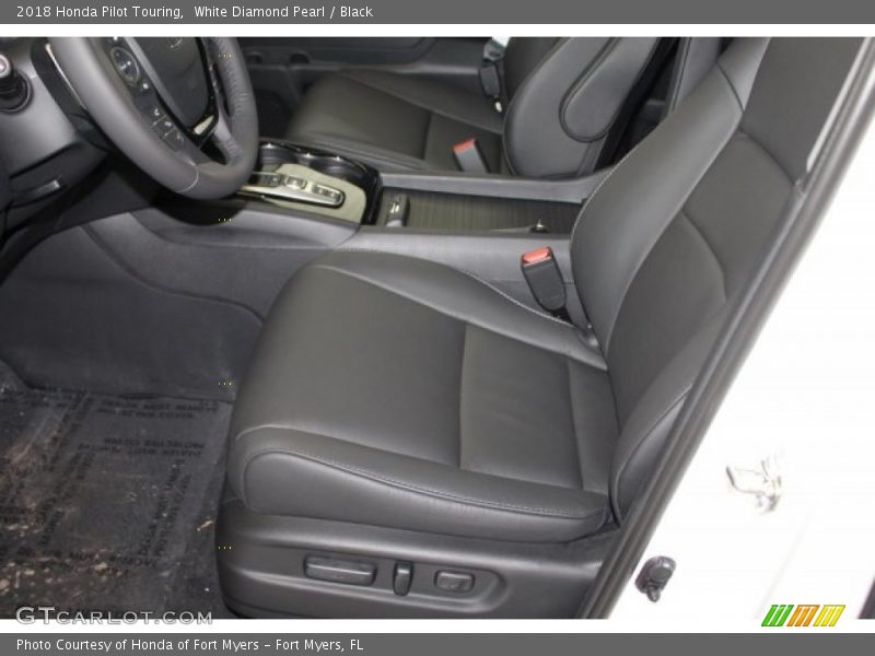 White Diamond Pearl / Black 2018 Honda Pilot Touring