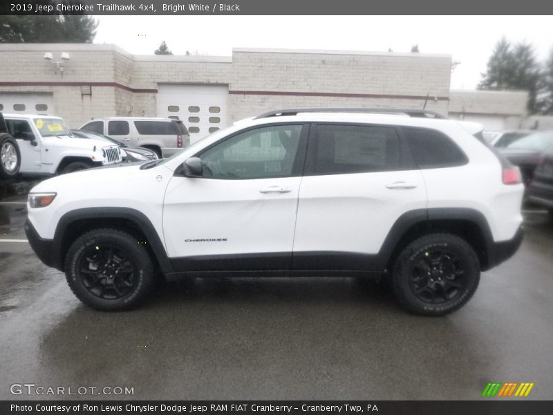 Bright White / Black 2019 Jeep Cherokee Trailhawk 4x4