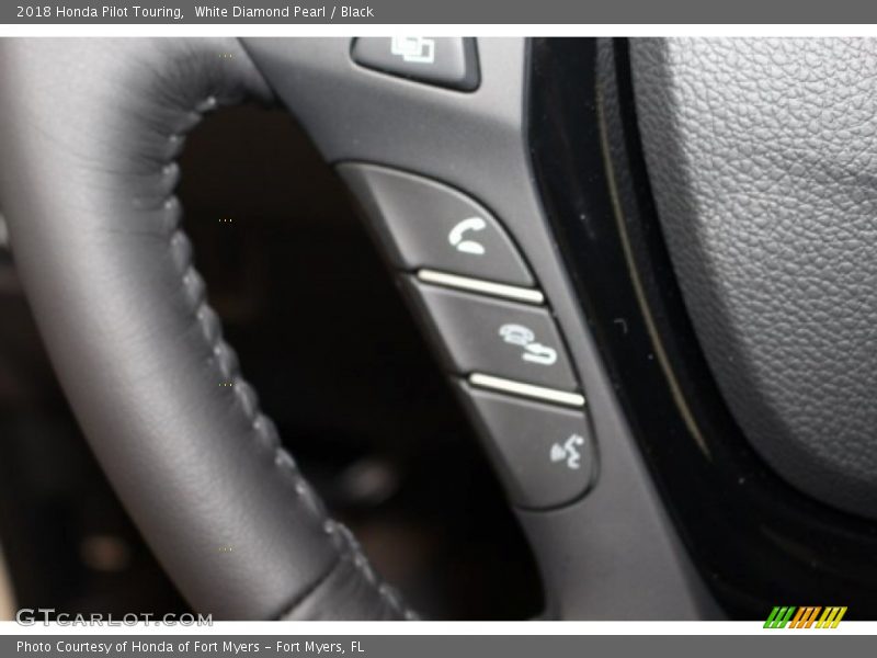 White Diamond Pearl / Black 2018 Honda Pilot Touring
