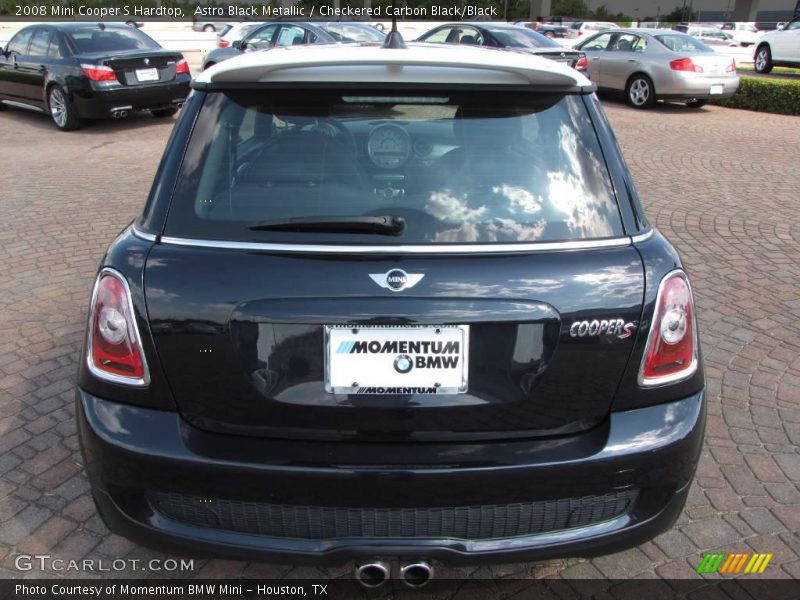 Astro Black Metallic / Checkered Carbon Black/Black 2008 Mini Cooper S Hardtop