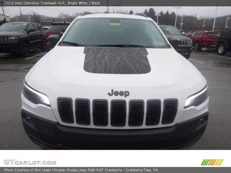 Bright White / Black 2019 Jeep Cherokee Trailhawk 4x4