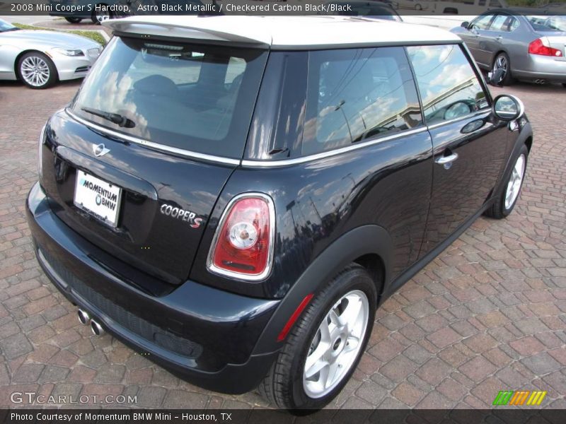 Astro Black Metallic / Checkered Carbon Black/Black 2008 Mini Cooper S Hardtop