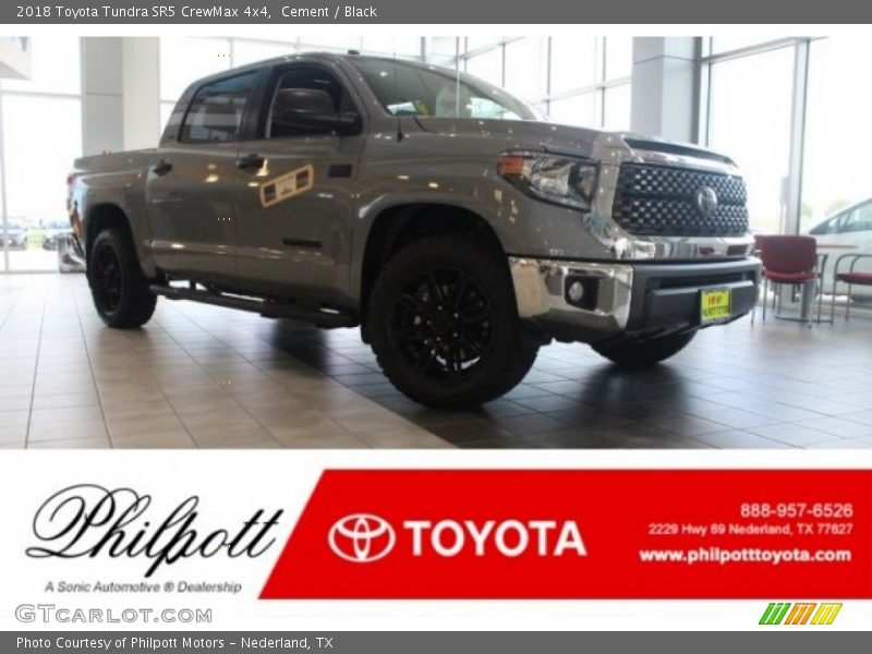 Cement / Black 2018 Toyota Tundra SR5 CrewMax 4x4