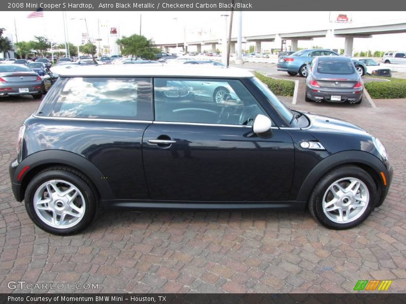 Astro Black Metallic / Checkered Carbon Black/Black 2008 Mini Cooper S Hardtop