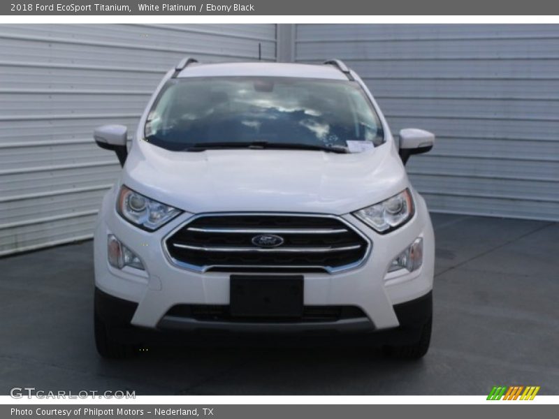White Platinum / Ebony Black 2018 Ford EcoSport Titanium