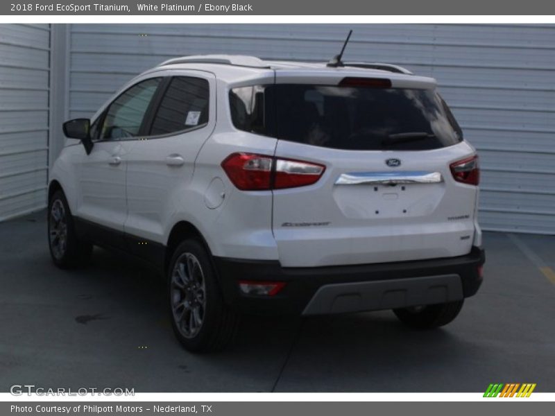 White Platinum / Ebony Black 2018 Ford EcoSport Titanium