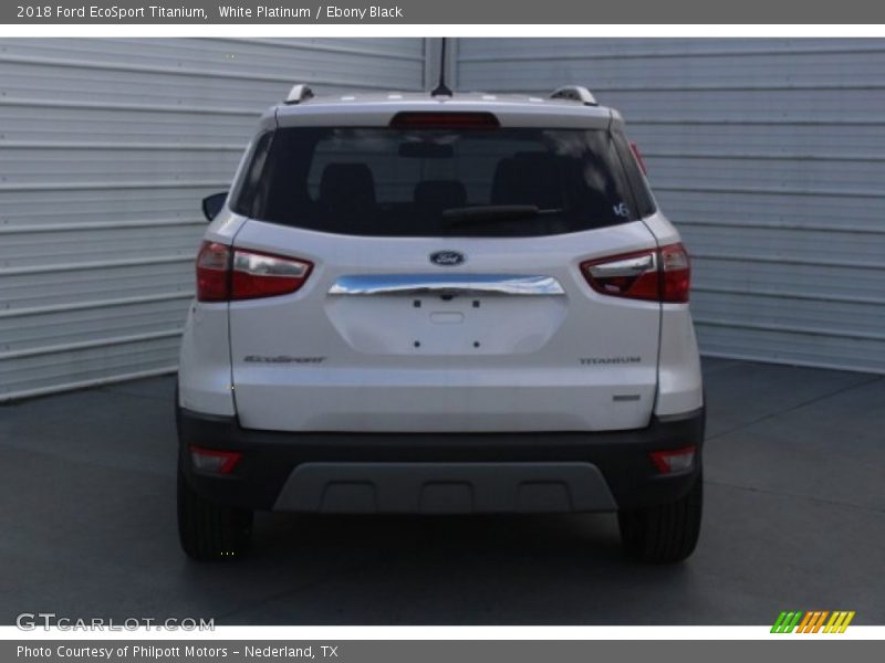 White Platinum / Ebony Black 2018 Ford EcoSport Titanium