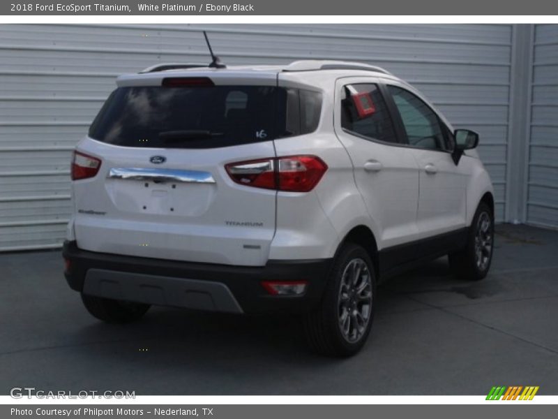 White Platinum / Ebony Black 2018 Ford EcoSport Titanium