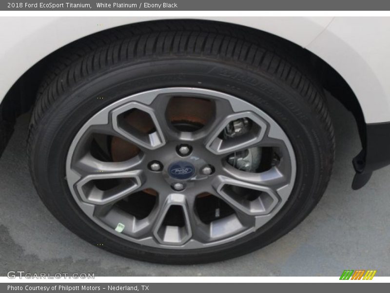 White Platinum / Ebony Black 2018 Ford EcoSport Titanium