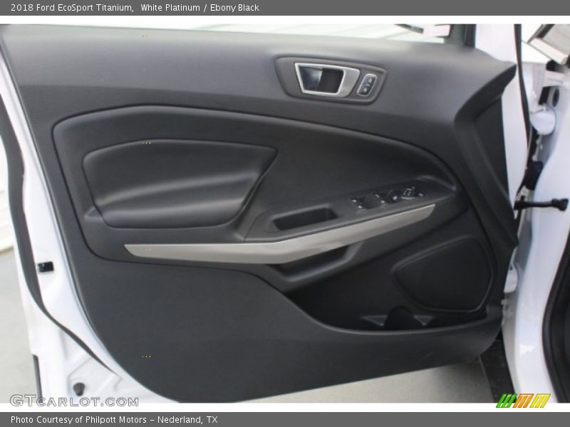 White Platinum / Ebony Black 2018 Ford EcoSport Titanium