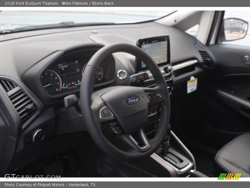 White Platinum / Ebony Black 2018 Ford EcoSport Titanium