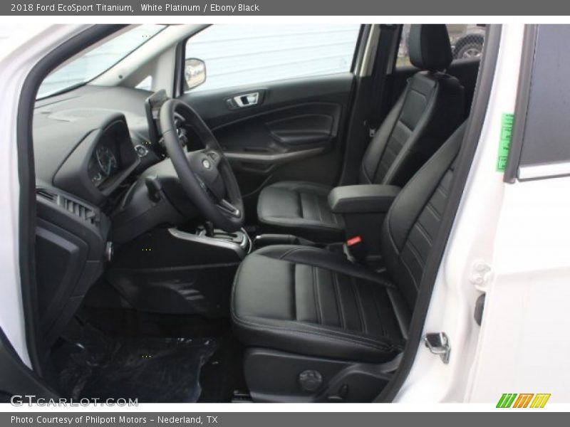 White Platinum / Ebony Black 2018 Ford EcoSport Titanium