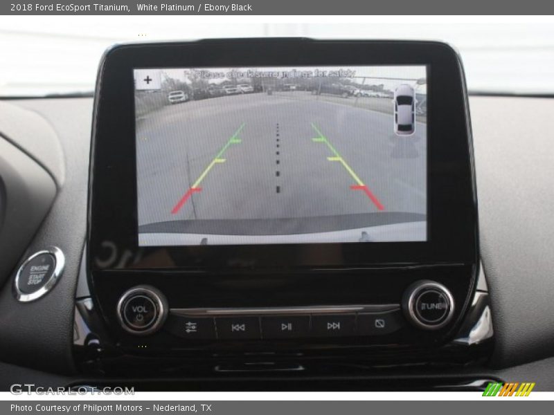 White Platinum / Ebony Black 2018 Ford EcoSport Titanium