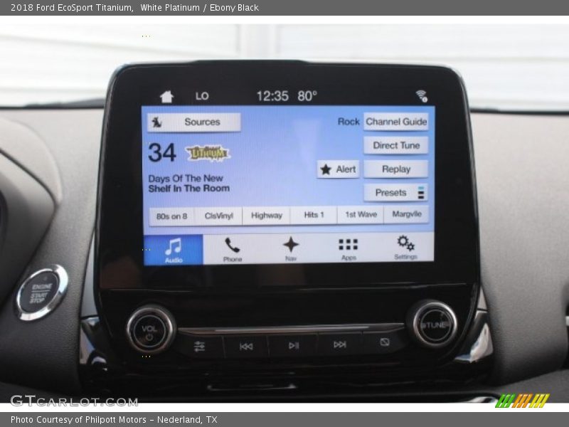 White Platinum / Ebony Black 2018 Ford EcoSport Titanium