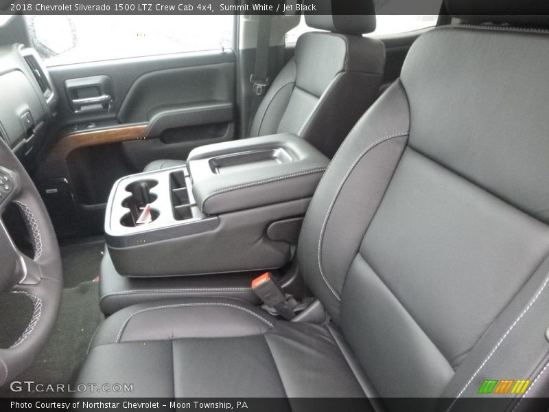 Summit White / Jet Black 2018 Chevrolet Silverado 1500 LTZ Crew Cab 4x4