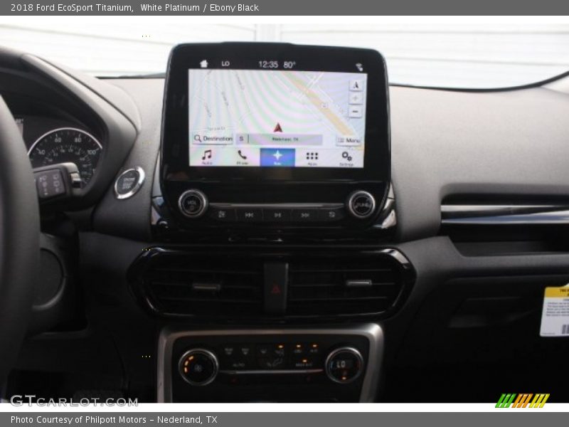 White Platinum / Ebony Black 2018 Ford EcoSport Titanium