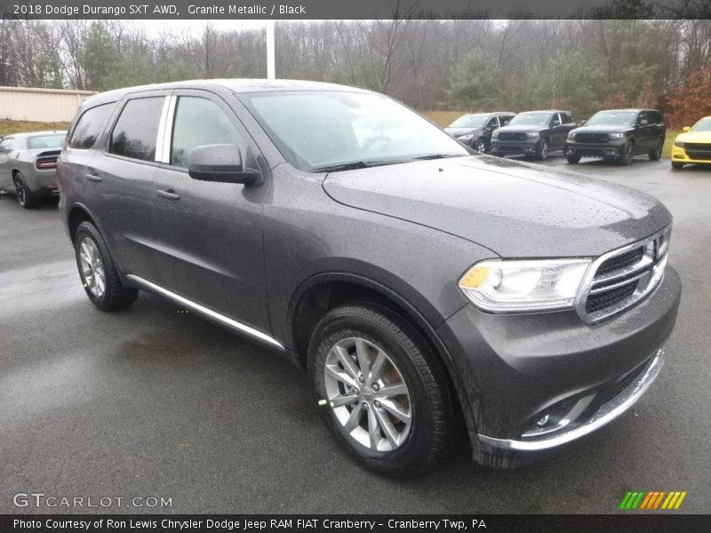 Granite Metallic / Black 2018 Dodge Durango SXT AWD