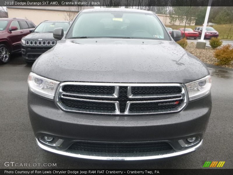 Granite Metallic / Black 2018 Dodge Durango SXT AWD