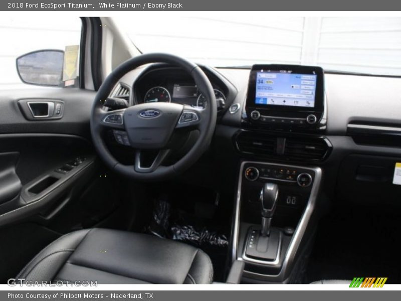 White Platinum / Ebony Black 2018 Ford EcoSport Titanium