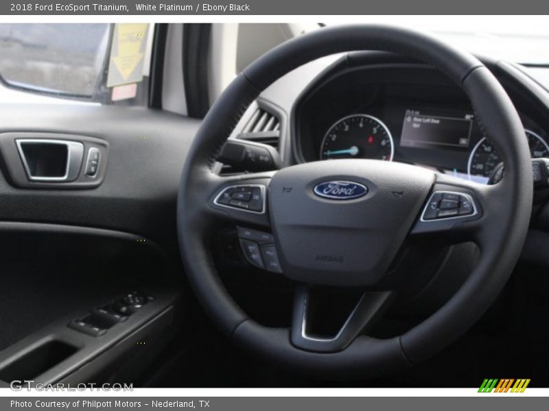 White Platinum / Ebony Black 2018 Ford EcoSport Titanium